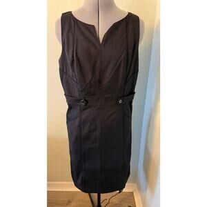 White House Black Market Black Sleeveless Shealth Dress size 12